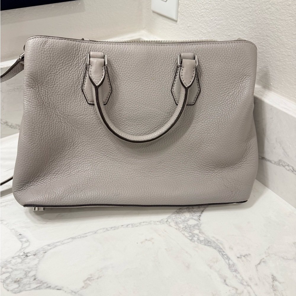 Michael Kors Grey Leather Satchel - Picture 4 of 9